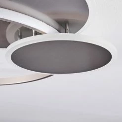 Hofstein Manzanales  Deckenleuchte LED Chrom, 1-flammig, Fernbedienung -LED Leuchten Verkäufe manzanales deckenleuchte h3381403 3