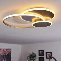 Hofstein Manzanales  Deckenleuchte LED Chrom, 1-flammig, Fernbedienung -LED Leuchten Verkäufe manzanales deckenleuchte h3381403 5