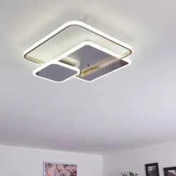 Hofstein Manzanales  Deckenleuchte LED Chrom, 1-flammig, Fernbedienung -LED Leuchten Verkäufe manzanales deckenleuchte h3381434 10