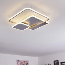 Hofstein Manzanales  Deckenleuchte LED Chrom, 1-flammig, Fernbedienung -LED Leuchten Verkäufe manzanales deckenleuchte h3381434 11