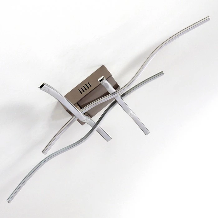 Hofstein Mapleton Deckenleuchte LED Nickel-Matt, 4-flammig 4 Hofstein Mapleton Deckenleuchte LED Nickel-Matt, 4-flammig – Bild 4