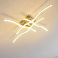 Hofstein Mapleton Deckenleuchte LED Nickel-Matt, 4-flammig 22 Hofstein Mapleton Deckenleuchte LED Nickel-Matt, 4-flammig -LED Leuchten Verkäufe mapleton deckenleuchte h3009574 4