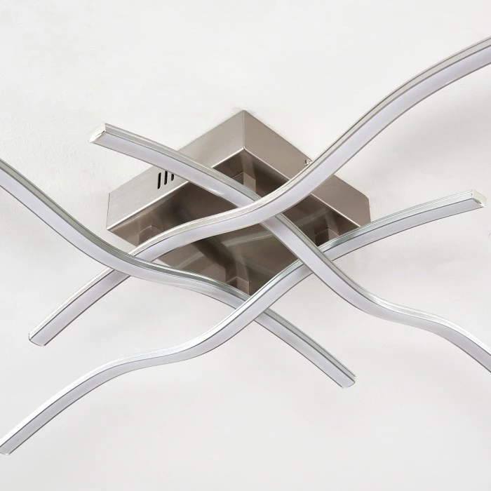 Hofstein Mapleton Deckenleuchte LED Nickel-Matt, 4-flammig 8 Hofstein Mapleton Deckenleuchte LED Nickel-Matt, 4-flammig – Bild 8