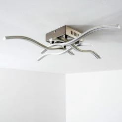 Hofstein Mapleton Deckenleuchte LED Nickel-Matt, 4-flammig -LED Leuchten Verkäufe mapleton deckenleuchte h3009581 4