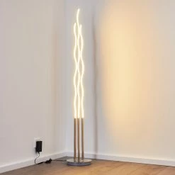 Hofstein Mapleton Stehleuchte LED Nickel-Matt, 3-flammig, Fernbedienung -LED Leuchten Verkäufe mapleton stehleuchte h3009567 13