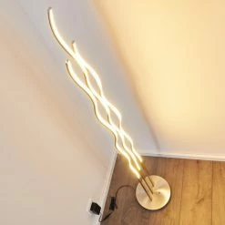 Hofstein Mapleton Stehleuchte LED Nickel-Matt, 3-flammig, Fernbedienung -LED Leuchten Verkäufe mapleton stehleuchte h3009567 6