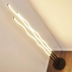 Hofstein Mapleton Stehleuchte LED Schwarz, 3-flammig, Fernbedienung -LED Leuchten Verkäufe mapleton stehleuchte h3271278 do2 11
