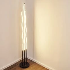 Hofstein Mapleton Stehleuchte LED Schwarz, 3-flammig, Fernbedienung -LED Leuchten Verkäufe mapleton stehleuchte h3271278 do2 14