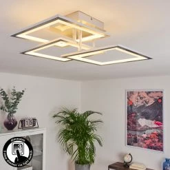 Hofstein Marcus Deckenleuchte LED Silber, 1-flammig