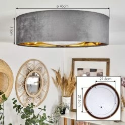 Hofstein Maripi Deckenleuchte LED Grau, Gold, 1-flammig 14 Hofstein Maripi Deckenleuchte LED Grau, Gold, 1-flammig -LED Leuchten Verkäufe maripi deckenleuchte h3460023 3