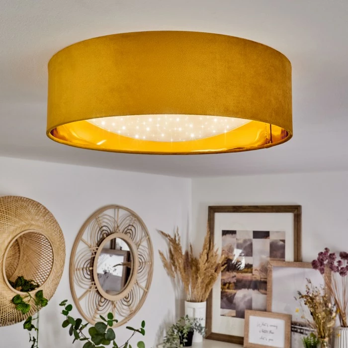 Hofstein Maripi Deckenleuchte LED Gelb, Gold, 1-flammig 1 Hofstein Maripi Deckenleuchte LED Gelb, Gold, 1-flammig