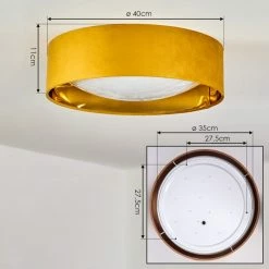 Hofstein Maripi Deckenleuchte LED Gelb, Gold, 1-flammig 15 Hofstein Maripi Deckenleuchte LED Gelb, Gold, 1-flammig -LED Leuchten Verkäufe maripi deckenleuchte h3551271 3