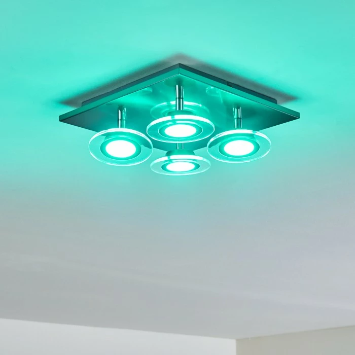 Leuchten Direkt Marsen Deckenleuchte LED Nickel-Matt, 4-flammig, Fernbedienung, Farbwechsler 23 Leuchten Direkt Marsen Deckenleuchte LED Nickel-Matt, 4-flammig, Fernbedienung, Farbwechsler – Bild 23