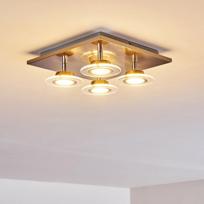 Leuchten Direkt Marsen Deckenleuchte LED Nickel-Matt, 4-flammig, Fernbedienung, Farbwechsler 26 Leuchten Direkt Marsen Deckenleuchte LED Nickel-Matt, 4-flammig, Fernbedienung, Farbwechsler – Bild 26