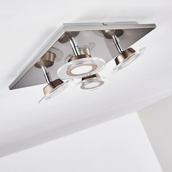 Leuchten Direkt Marsen Deckenleuchte LED Nickel-Matt, 4-flammig, Fernbedienung, Farbwechsler 8 Leuchten Direkt Marsen Deckenleuchte LED Nickel-Matt, 4-flammig, Fernbedienung, Farbwechsler – Bild 8