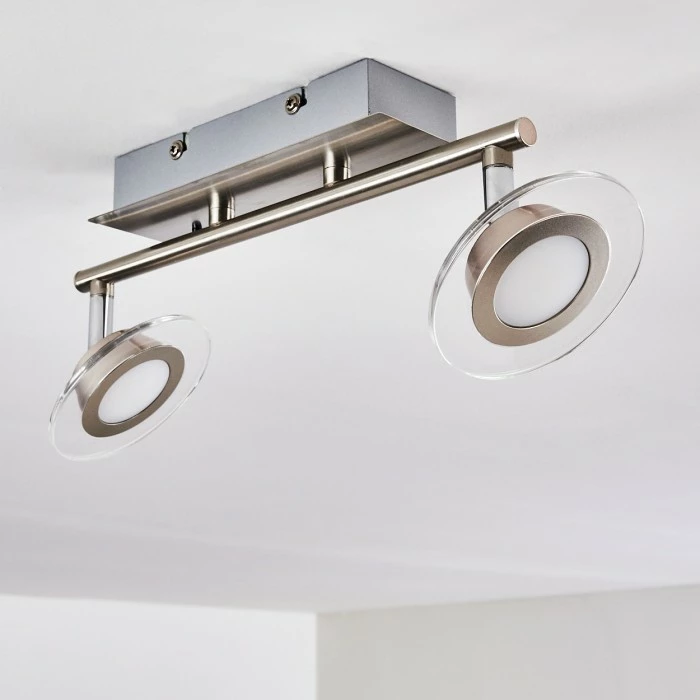 Leuchten Direkt Marsen Deckenleuchte LED Nickel-Matt, 2-flammig, Fernbedienung, Farbwechsler 14 Leuchten Direkt Marsen Deckenleuchte LED Nickel-Matt, 2-flammig, Fernbedienung, Farbwechsler – Bild 14