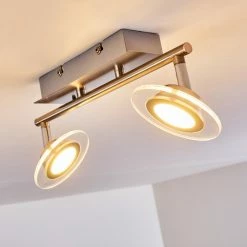 Leuchten Direkt Marsen Deckenleuchte LED Nickel-Matt, 2-flammig, Fernbedienung, Farbwechsler 27 Leuchten Direkt Marsen Deckenleuchte LED Nickel-Matt, 2-flammig, Fernbedienung, Farbwechsler -LED Leuchten Verkäufe marsen deckenleuchte h3297957 do2 2