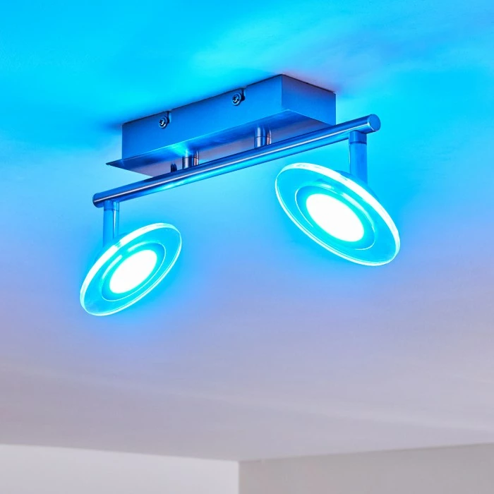 Leuchten Direkt Marsen Deckenleuchte LED Nickel-Matt, 2-flammig, Fernbedienung, Farbwechsler 24 Leuchten Direkt Marsen Deckenleuchte LED Nickel-Matt, 2-flammig, Fernbedienung, Farbwechsler – Bild 24