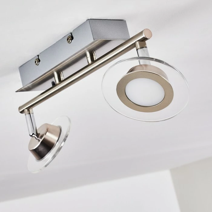 Leuchten Direkt Marsen Deckenleuchte LED Nickel-Matt, 2-flammig, Fernbedienung, Farbwechsler 5 Leuchten Direkt Marsen Deckenleuchte LED Nickel-Matt, 2-flammig, Fernbedienung, Farbwechsler – Bild 5