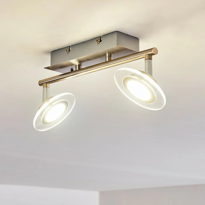 Leuchten Direkt Marsen Deckenleuchte LED Nickel-Matt, 2-flammig, Fernbedienung, Farbwechsler 9 Leuchten Direkt Marsen Deckenleuchte LED Nickel-Matt, 2-flammig, Fernbedienung, Farbwechsler – Bild 9