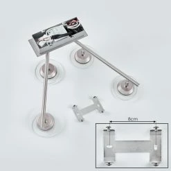 Hofstein Marsen Deckenleuchte LED Nickel-Matt, Chrom, 4-flammig, Fernbedienung, Farbwechsler 16 Hofstein Marsen Deckenleuchte LED Nickel-Matt, Chrom, 4-flammig, Fernbedienung, Farbwechsler -LED Leuchten Verkäufe marsen deckenleuchte h3571019 4