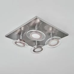 Hofstein Marsen Deckenleuchte LED Nickel-Matt, 4-flammig, Fernbedienung, Farbwechsler 15 Hofstein Marsen Deckenleuchte LED Nickel-Matt, 4-flammig, Fernbedienung, Farbwechsler -LED Leuchten Verkäufe marsen deckenleuchte h3580394 3