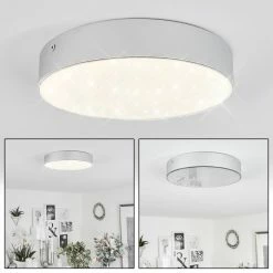 Hofstein Mentque Deckenleuchte LED Silber, 1-flammig