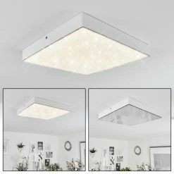 Hofstein Mentque Deckenpanel LED Weiß, 1-flammig