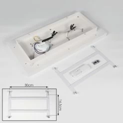 Hofstein Minichu Deckenleuchte LED Schwarz, Weiß, 1-flammig, Fernbedienung -LED Leuchten Verkäufe minichu deckenleuchte h3416907 4