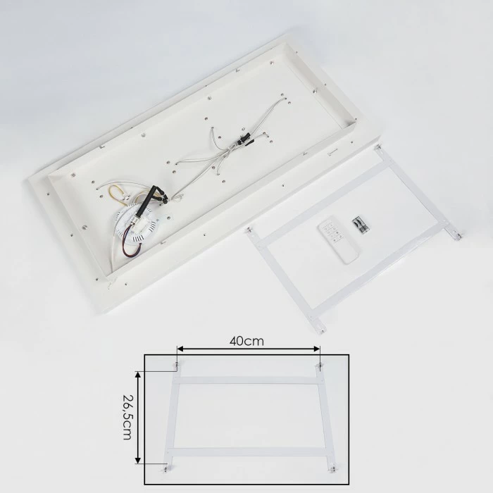 Hofstein Minichu Deckenleuchte LED Weiß, 1-flammig, Fernbedienung 5 Hofstein Minichu Deckenleuchte LED Weiß, 1-flammig, Fernbedienung – Bild 5