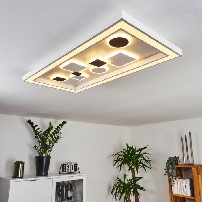 Hofstein Minichu Deckenleuchte LED Weiß, 1-flammig, Fernbedienung 9 Hofstein Minichu Deckenleuchte LED Weiß, 1-flammig, Fernbedienung – Bild 9