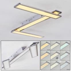 Hofstein Mirabo Deckenpanel LED Weiß, 3-flammig, Fernbedienung