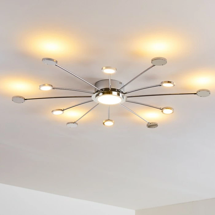 Hofstein Mirror Deckenleuchte LED Chrom, 1-flammig, Fernbedienung 11 Hofstein Mirror Deckenleuchte LED Chrom, 1-flammig, Fernbedienung – Bild 11