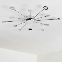 Hofstein Mirror Deckenleuchte LED Chrom, 1-flammig, Fernbedienung 44 Hofstein Mirror Deckenleuchte LED Chrom, 1-flammig, Fernbedienung -LED Leuchten Verkäufe mirror deckenleuchte h3098158 do1 15