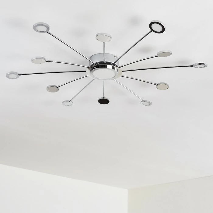 Hofstein Mirror Deckenleuchte LED Chrom, 1-flammig, Fernbedienung 16 Hofstein Mirror Deckenleuchte LED Chrom, 1-flammig, Fernbedienung – Bild 16