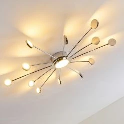 Hofstein Mirror Deckenleuchte LED Chrom, 1-flammig, Fernbedienung 31 Hofstein Mirror Deckenleuchte LED Chrom, 1-flammig, Fernbedienung -LED Leuchten Verkäufe mirror deckenleuchte h3098158 do1 2