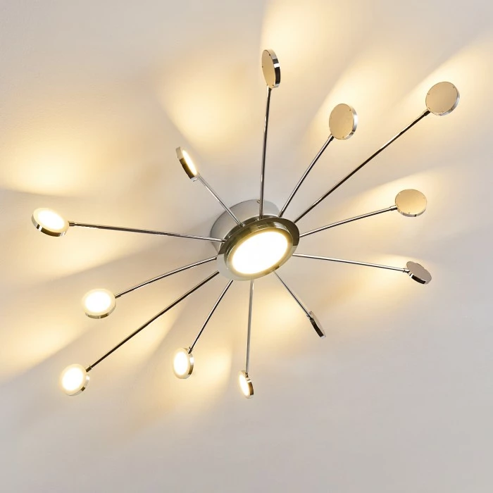 Hofstein Mirror Deckenleuchte LED Chrom, 1-flammig, Fernbedienung 23 Hofstein Mirror Deckenleuchte LED Chrom, 1-flammig, Fernbedienung – Bild 23