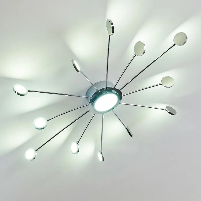 Hofstein Mirror Deckenleuchte LED Chrom, 1-flammig, Fernbedienung 24 Hofstein Mirror Deckenleuchte LED Chrom, 1-flammig, Fernbedienung – Bild 24