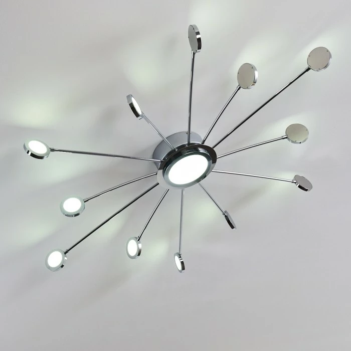 Hofstein Mirror Deckenleuchte LED Chrom, 1-flammig, Fernbedienung 28 Hofstein Mirror Deckenleuchte LED Chrom, 1-flammig, Fernbedienung – Bild 28