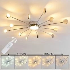 Hofstein Mirror Deckenleuchte LED Chrom, 1-flammig, Fernbedienung 57 Hofstein Mirror Deckenleuchte LED Chrom, 1-flammig, Fernbedienung -LED Leuchten Verkäufe mirror deckenleuchte h3098158 do1 28