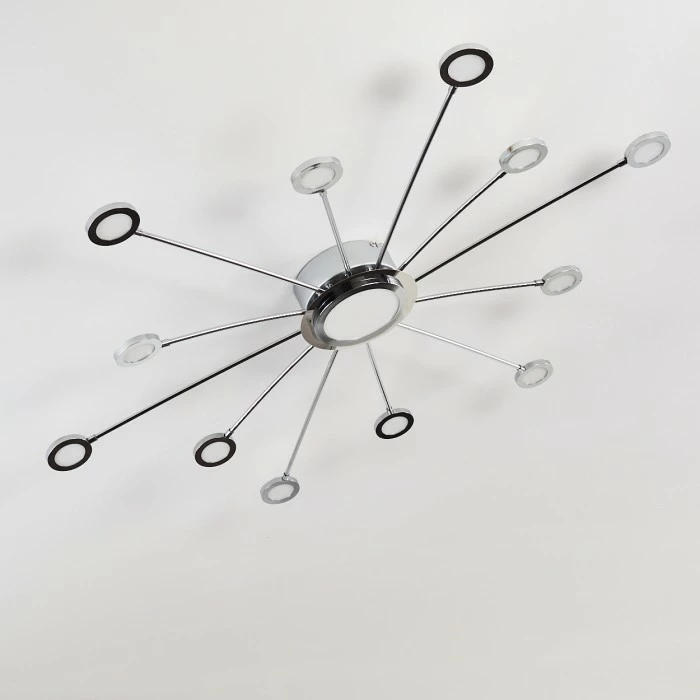 Hofstein Mirror Deckenleuchte LED Chrom, 1-flammig, Fernbedienung 4 Hofstein Mirror Deckenleuchte LED Chrom, 1-flammig, Fernbedienung – Bild 4