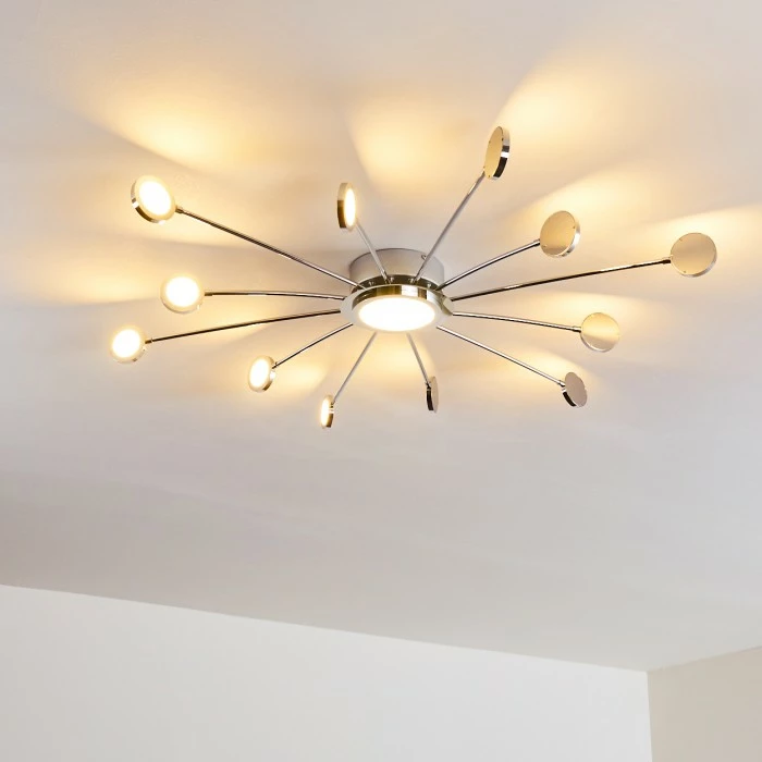 Hofstein Mirror Deckenleuchte LED Chrom, 1-flammig, Fernbedienung 5 Hofstein Mirror Deckenleuchte LED Chrom, 1-flammig, Fernbedienung – Bild 5