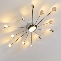 Hofstein Mirror Deckenleuchte LED Chrom, 1-flammig, Fernbedienung 37 Hofstein Mirror Deckenleuchte LED Chrom, 1-flammig, Fernbedienung -LED Leuchten Verkäufe mirror deckenleuchte h3098158 do1 8