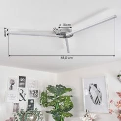 Hofstein Mohlin Deckenleuchte LED Nickel-Matt, 3-flammig -LED Leuchten Verkäufe mohlin deckenleuchte h3446539 3