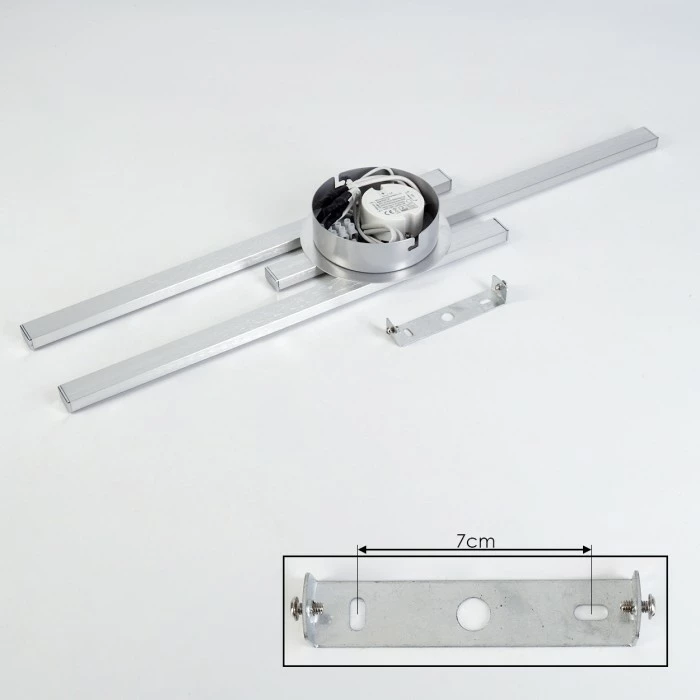 Hofstein Mohlin Deckenleuchte LED Nickel-Matt, 3-flammig 5 Hofstein Mohlin Deckenleuchte LED Nickel-Matt, 3-flammig – Bild 5