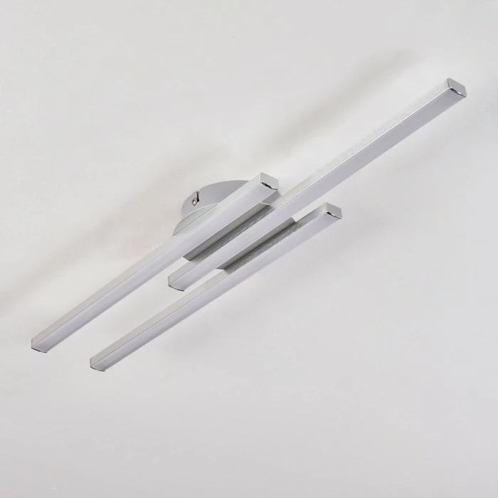 Hofstein Mohlin Deckenleuchte LED Nickel-Matt, 3-flammig 8 Hofstein Mohlin Deckenleuchte LED Nickel-Matt, 3-flammig – Bild 8