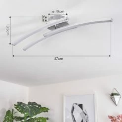 Hofstein Mohlin Deckenleuchte LED Nickel-Matt, 3-flammig 17 Hofstein Mohlin Deckenleuchte LED Nickel-Matt, 3-flammig -LED Leuchten Verkäufe mohlin deckenleuchte h3446577 3