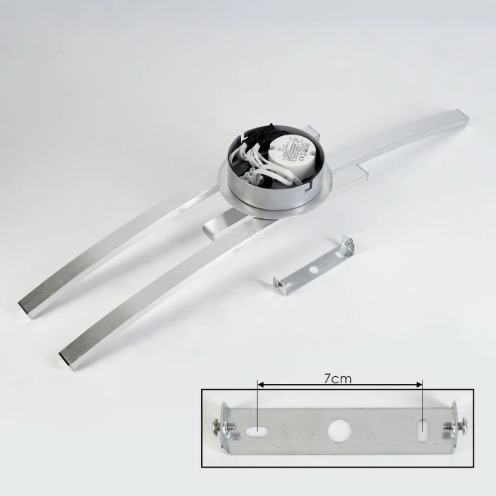 Hofstein Mohlin Deckenleuchte LED Nickel-Matt, 3-flammig 5 Hofstein Mohlin Deckenleuchte LED Nickel-Matt, 3-flammig – Bild 5