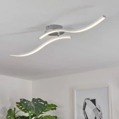 Hofstein Mohlin Deckenleuchte LED Nickel-Matt, Chrom, 2-flammig 25 Hofstein Mohlin Deckenleuchte LED Nickel-Matt, Chrom, 2-flammig -LED Leuchten Verkäufe mohlin deckenleuchte h3446676 12