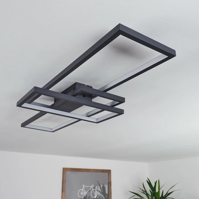 Hofstein Momahaki Deckenleuchte LED Anthrazit, 1-flammig, Fernbedienung 12 Hofstein Momahaki Deckenleuchte LED Anthrazit, 1-flammig, Fernbedienung – Bild 12